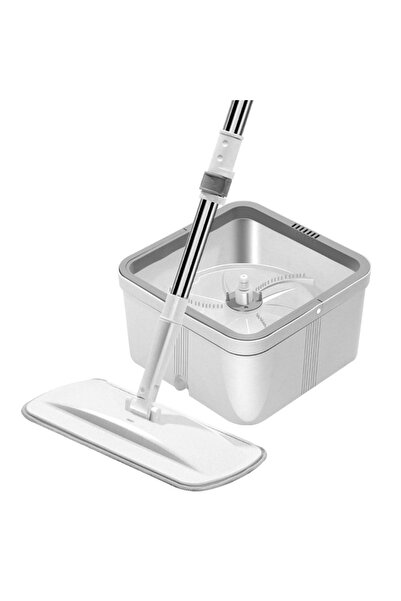 Generic طقم ممسحة مسطحة مع دلو عصر – تنظيف عملي بدون مجهود