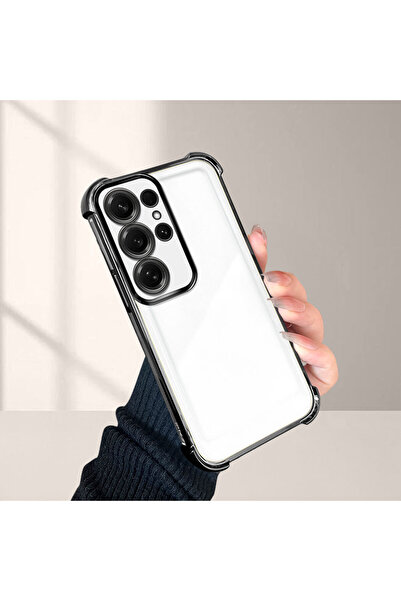 Hontinga غطاء هاتف شفاف مضاد للسقوط متوافق مع سامسونج جالاكسي إس25 ألترا