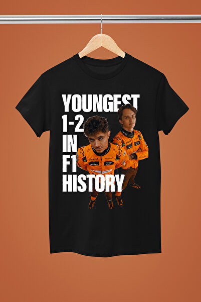 MAGORS CAMPIONUL SEZONULUI 2025 LANDO NORRIS BUMBAC IMPRIMAT CU MANE SCURTĂ MODEL REGULAR F1 tricou