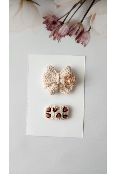 Baby El örgüsü /az saçlı bebek tokası antialerjik