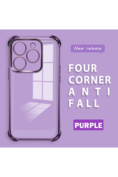 ucuc حافظة سيليكون شفافة مضادة للسقوط ومتوافقة مع هاتف Tecno Spark 20/20C