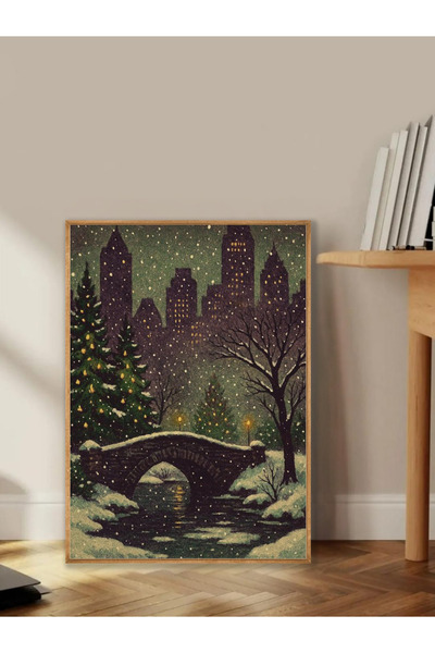 Tuba Decor Tablo dintr-o singură bucată cu rame din lemn pentru sufragerie, s...