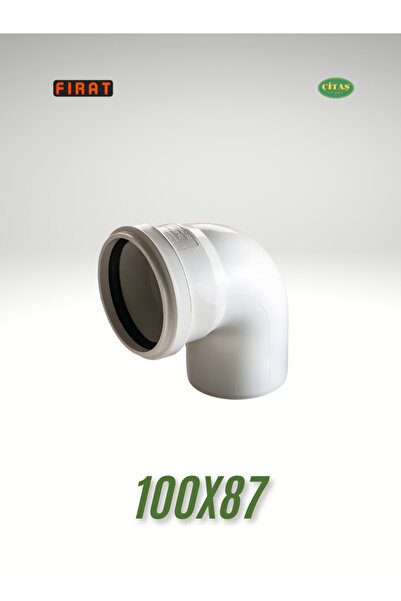 ÇİTAŞ FIRAT 100X87 KAPALI DİRSEK 3.2 MM DUBLEX PVC 100'LÜK 87 DERECE DİRSEK 1...
