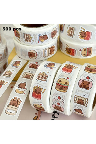 EFA Kapibara Stickers 1 Rulo (500 Parça)