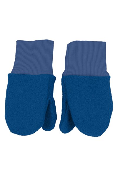 Kidizi Children's boiled wool gloves lined with cotton Blue 1-2 years