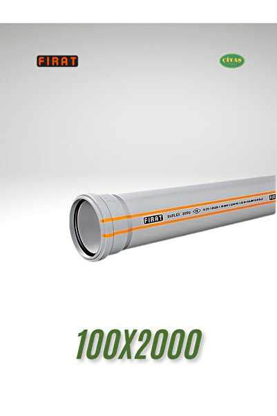 ÇİTAŞ FIRAT 100X2000 DUBLEX BORU 3.2 PVC BORU 2 METRE