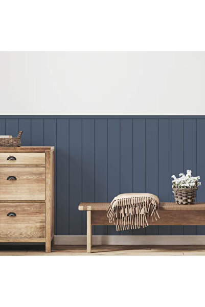 ReklamX Mavi çizgili duvar kağıdı sticker , kendinden yapışkanlı duvar sticker