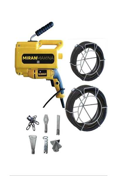 Miran Matkaplı Kanal Gider Açma Makinesi Seti