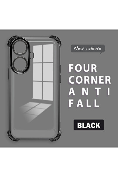 ucuc حافظة من السيليكون الشفاف المقاوم للسقوط ومتوافقة مع هاتف Realme C55