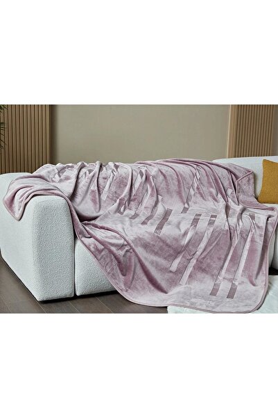 Doqu Home Embos Battaniye Perlına Çift Kişilik Pudra