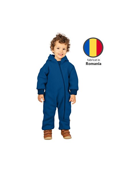 Kidizi Overall made of boiled wool lined with cotton, Blue 1-2 years, with ho...