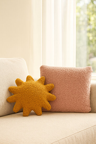 EYPRICH Teddy Decorative Sun and Inner-Filled Cushion