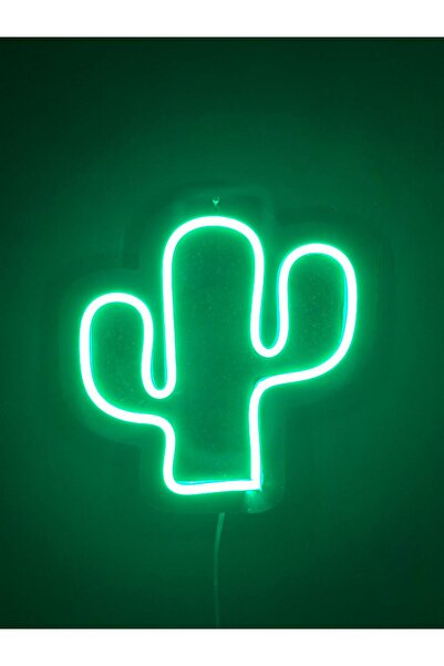 Home DGRK Kaktüs LED Neon Dekoratif Işık MDF