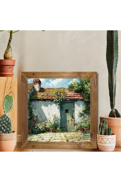 Tuba Decor Tablou pătrat cu rama din lemn