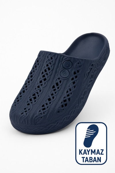 meko aksesuar Rengarenk Suya Dayanıklı Kaymaz Taban Şık Örgü Görünümlü Banyo,...