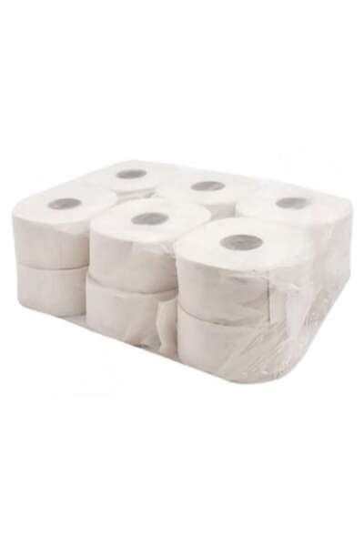 Misavan Hârtie igienică mini Jumbo Amiano, albă, 2 straturi, 12 role,