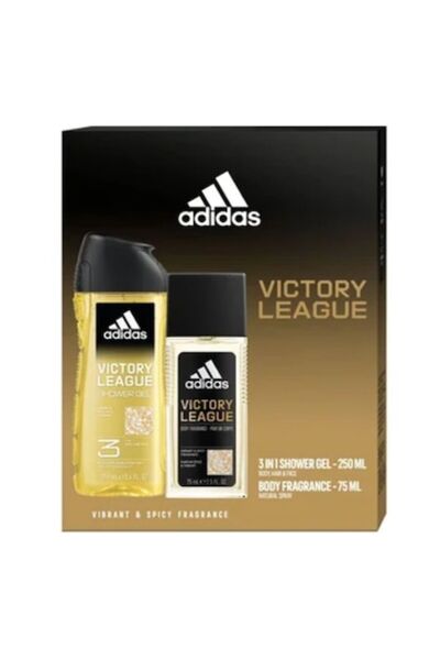 adidas Set Victory League: Apa de Parfum 75 ml + Gel de dus 250 ml