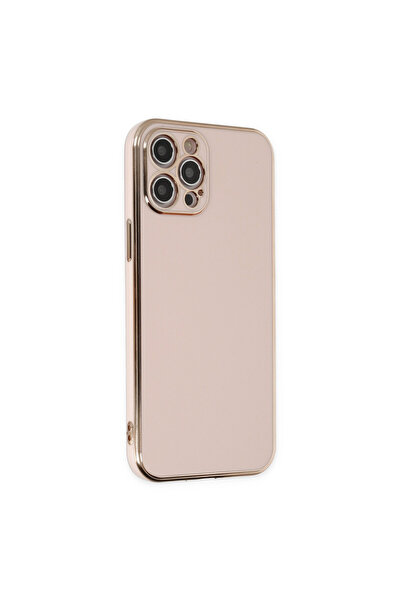 AKSEFİZZ Newface iPhone 12 Pro Kılıf Volet Silikon - Pembe