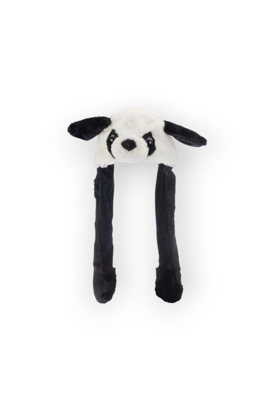 Mustran قبعة كيتي 3 مصنوعة من القطيفة مع أضواء وأذنين متحركتين |   قبعة شتوية مبطنة بالصوف مع تصميم مرح