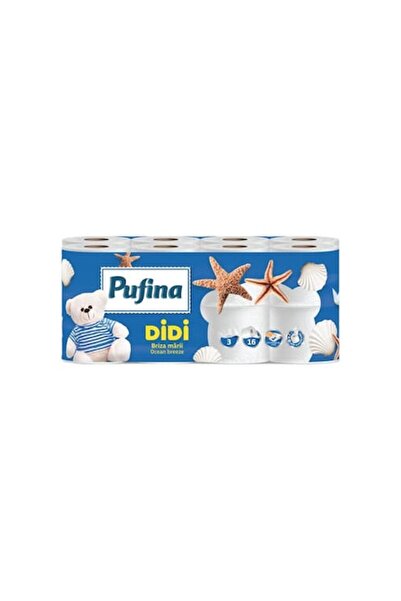 PUFINA Hârtie igienică Didi Sea Breeze, 3 straturi, 16 role