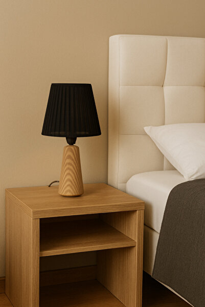 şeker marangoz Masif ahşap gövdeli abajur