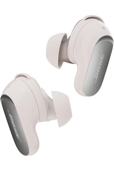 Bose سماعات QuietComfort Ultra (الجيل الثاني) - لاسلكية مانعة للضوضاء، تدوم حتى 6 ساعات، مقاومة للماء بمعيار IPX4، لون أبيض دخاني