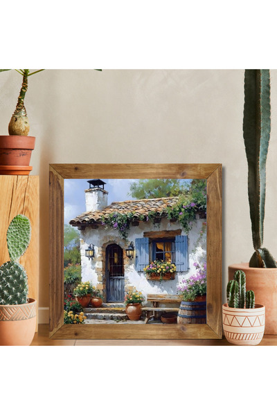 Tuba Decor Tablou pătrat cu rama din lemn