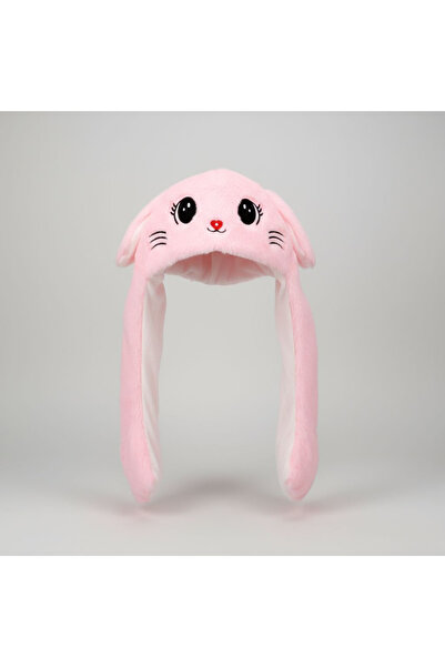 Mustran قبعة كيتي 3 مصنوعة من القطيفة مع أضواء وأذنين متحركتين |   قبعة شتوية مبطنة بالصوف مع تصميم مرح