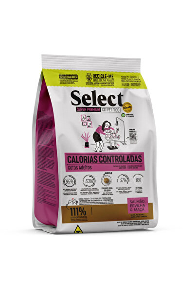 Monello مونيلو سيلكت طعام جاف للقطط للتحكم بالوزن بالسلمون و البازلاء و التفا...