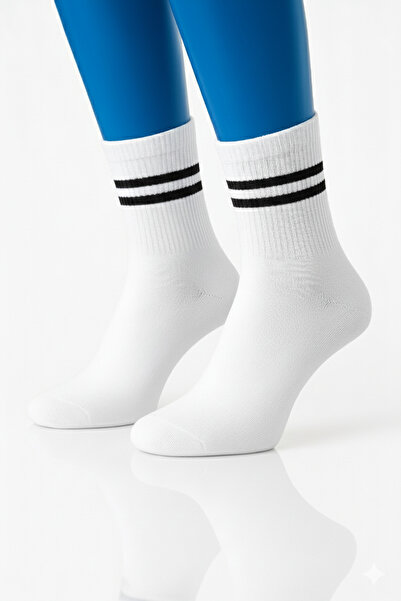 socksbox جوارب تنس بيضاء جوارب رياضية قطنية للجنسين/زوج واحد