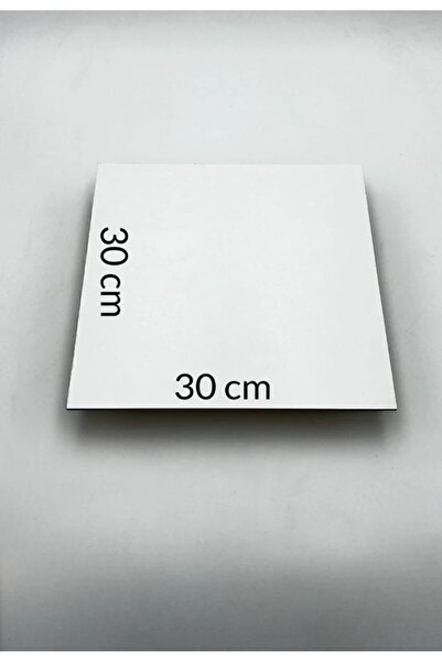 hangök home 5 ADET 30x30 Cm Mdf Beyaz Pasta Altlığı
