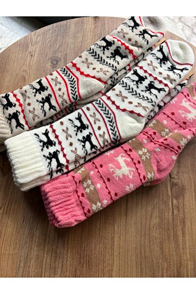 cmtgroup Women's 3-Piece Thermal Thick Winter Patterned Socks
