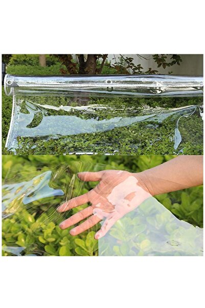 Generic قماش مشمع شفاف مقاوم للماء شديد التحمل مصنوع من مادة PVC، مزود بفتحات...