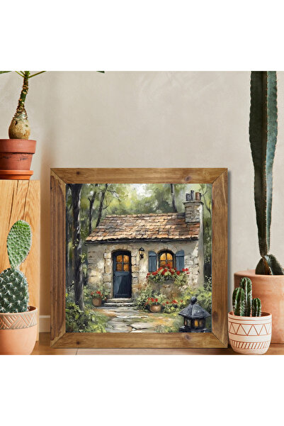 Tuba Decor Tablou pătrat cu rama din lemn