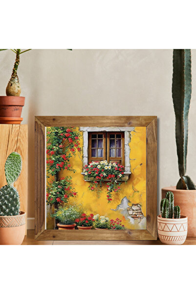 Tuba Decor Tablou pătrat cu rama din lemn