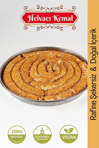 yöresel 5 KG Tepsi Susamlı Çikolatalı Saray Burma Helva - Kakao lezzetiyle ze...