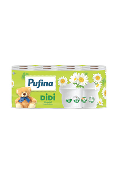 PUFINA Hartie igienica Pufina Didi Musetel, 16 role, 3 straturi