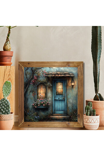 Tuba Decor Tablou pătrat cu rama din lemn