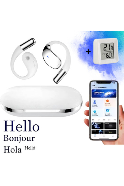 D&K WONDER Căști wireless cu traducător AI, 144 de limbi, ANC, TWS, muzică și apeluri, traducere instantanee