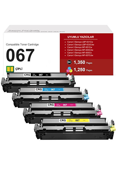 TecHarbor CRG-067 Muadil Toner Canon İ-Sensys LBP-631Cw,LBP-633Cdw,MF-651Cw,M...