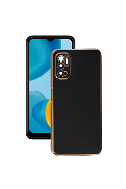 AKSEFİZZ Redmi Note 11 SE Kılıf Parlak Soft Yüzeyli Kamera Korumalı Altın Ken...