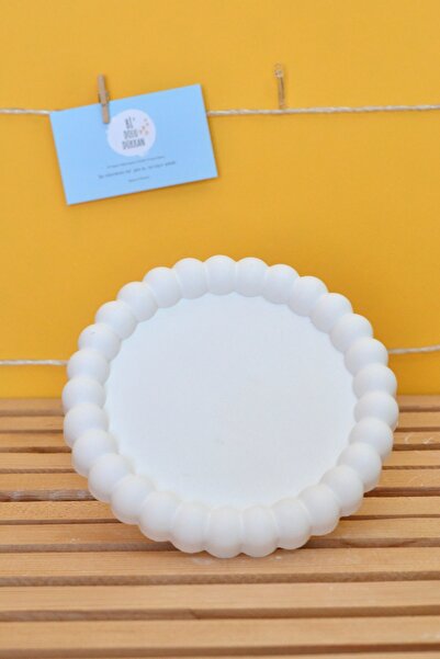 Bi' Dolu Dükkan Boyasız Verniksiz Boncuk Tabak 2 | Ham Bubble Sunumluk | Evde...