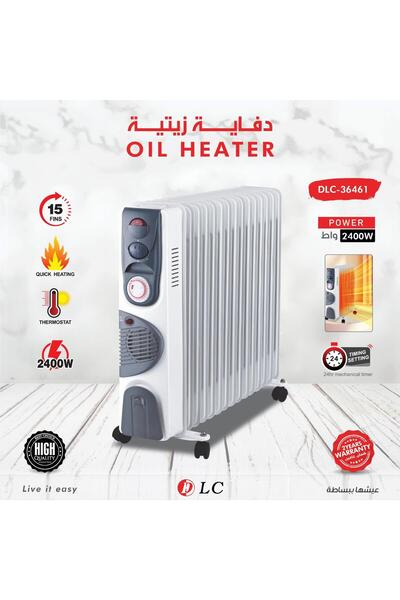 DLC Oil heater | 15 fins | 2400 watts | Model DLC-36461