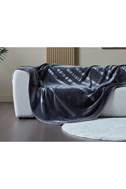 Doqu Home Embos Battaniye Perlina Çift Kişilik - Gri