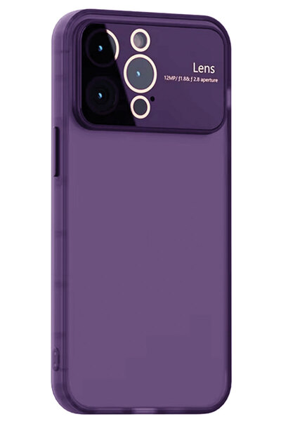 CEPSTOK Apple iPhone 14 Pro Kılıf Kamera Lens Korumalı Mat Silikon Kapak