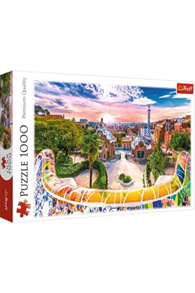 Trefl 1000-piece Puzzle - Sunset over Barcelona