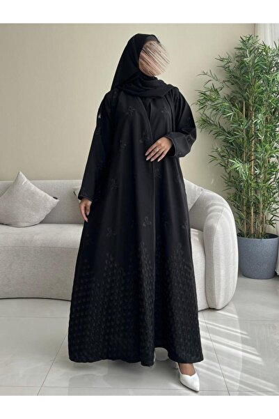 OLGA-ABAYA عباية أنيقة عصرية من آولجا القماش كتان مطرز وقصة العباية ربع كلوش ...