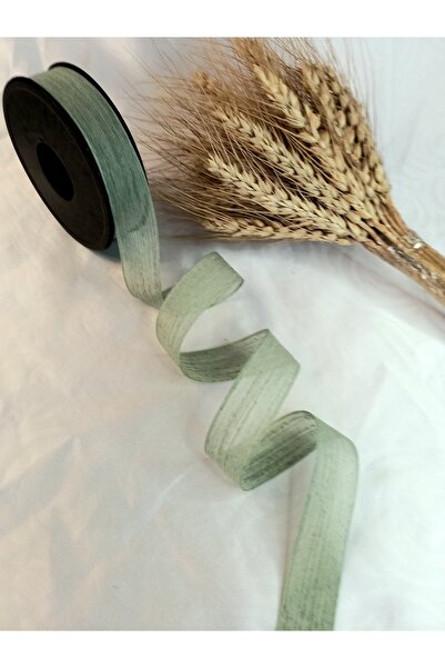 yörük tuhafiye شريط كتان أخضر فاتح NOPELİ KETEN KURDELE 20 متر 2.5 سم