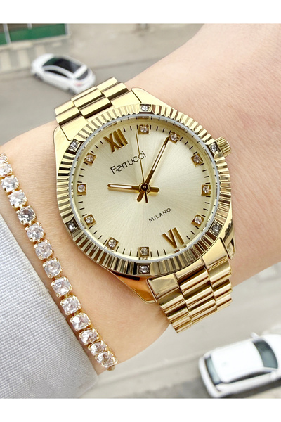 Ferrucci 33 mm Garantili Su Geçirmez Kadın Kol Saati