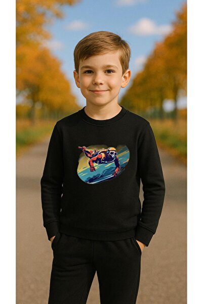 playwear Φούτερ ομάδας με στάμπα DIVER για κορίτσια και αγόρια, με λαιμόκοψη ...